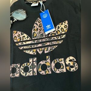 Adidas Leopard Logo Sz S